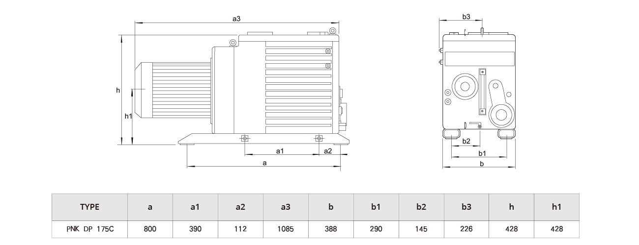 PNK DP 175C雙級旋（xuán）片（piàn）真空泵